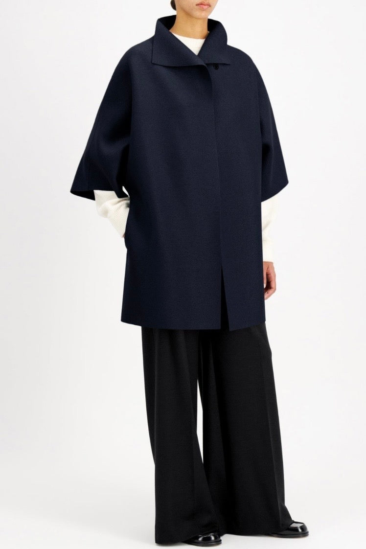 Harris Wharf - Women kimono mantle pressed wool