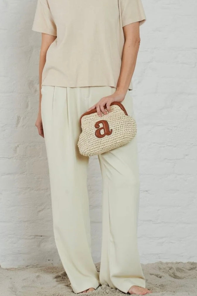 Arnie Says - Raffia Clutch