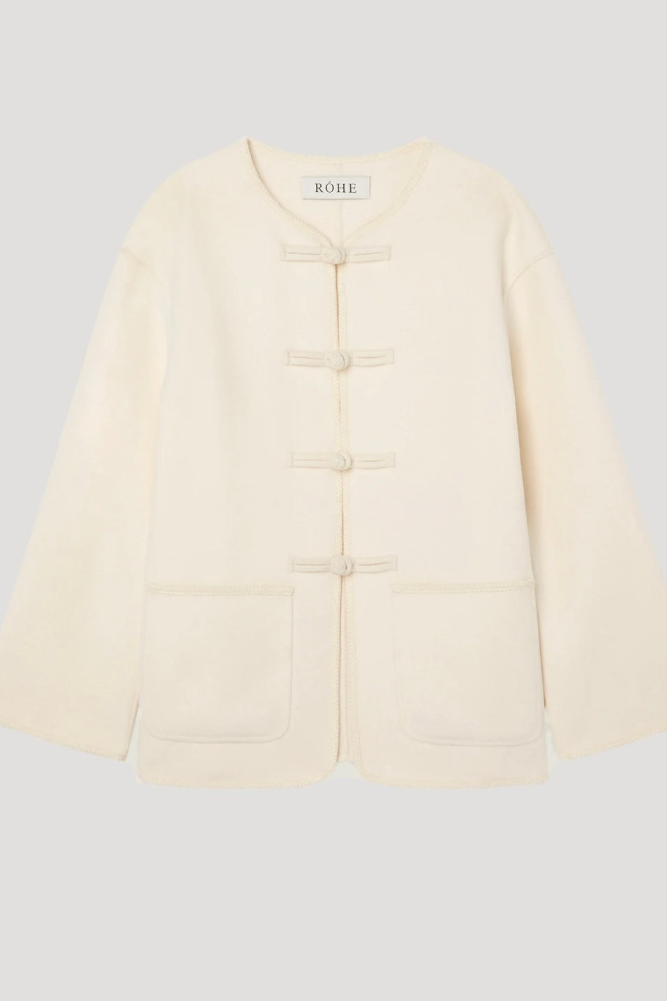 Róhe - Mandarin Double-faced Wool Jacket