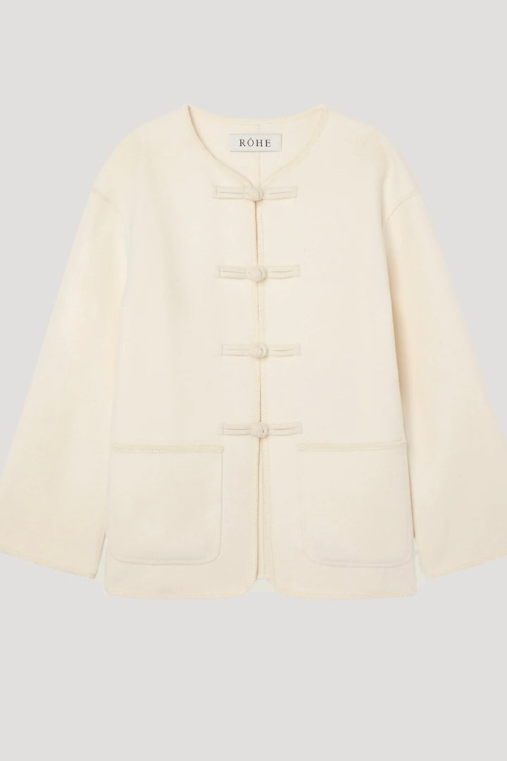Róhe - Mandarin Double-faced Wool Jacket