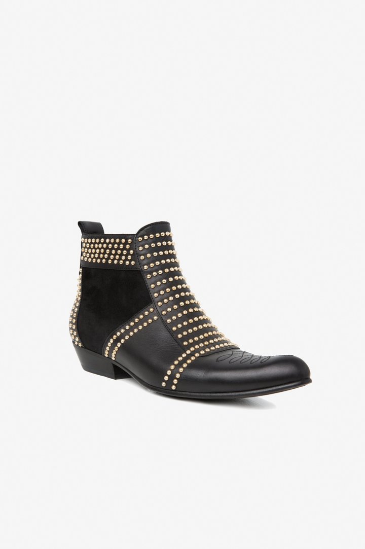Anine Bing Charlie boots gold studs