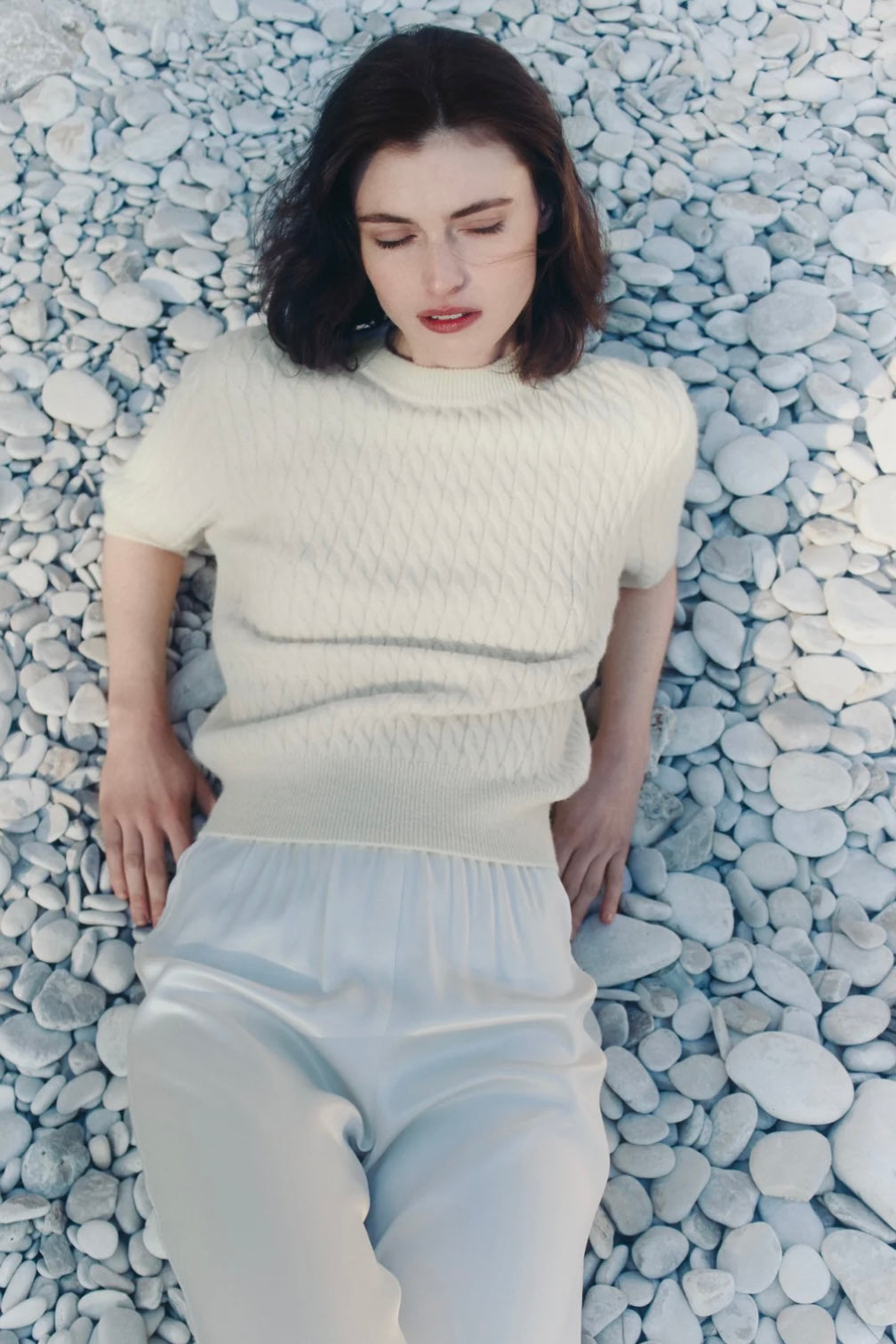 Christian Aks - Lucie cable alpaca cash knit