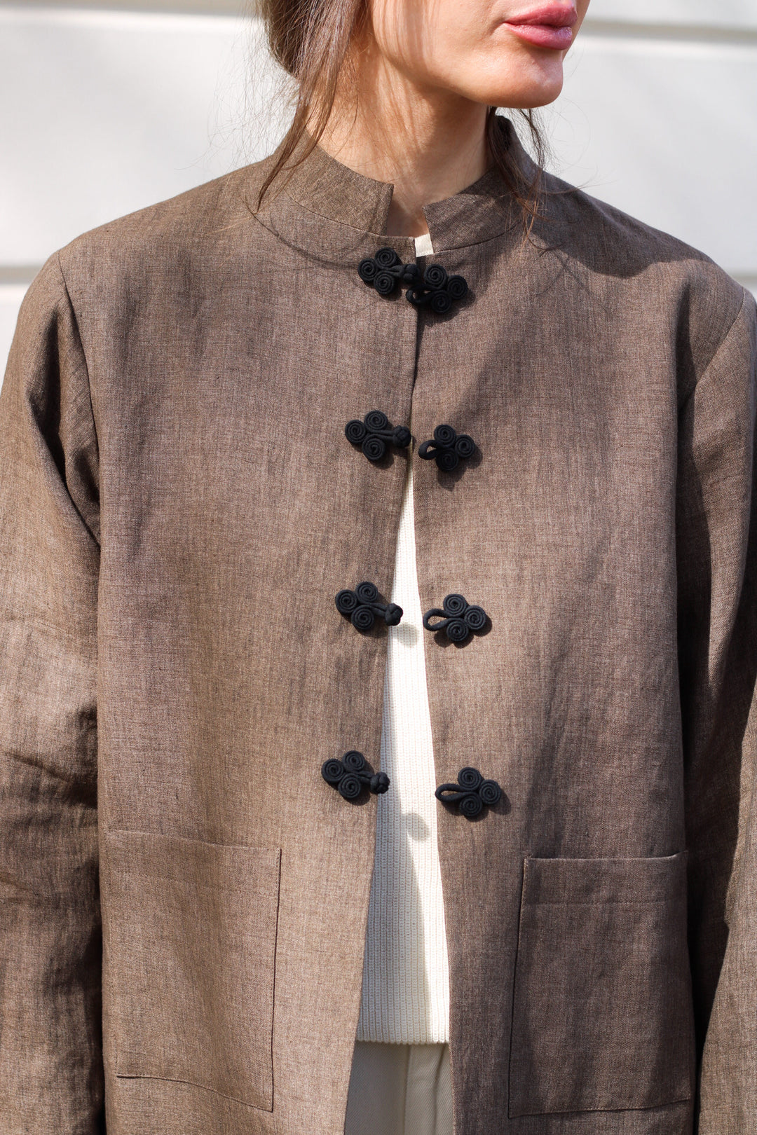 Róhe - Mandarin Linen Jacket
