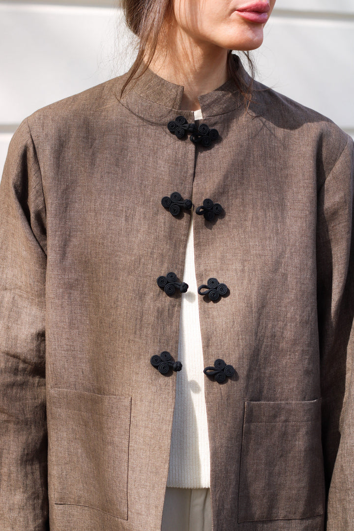 Róhe - Mandarin Linen Jacket