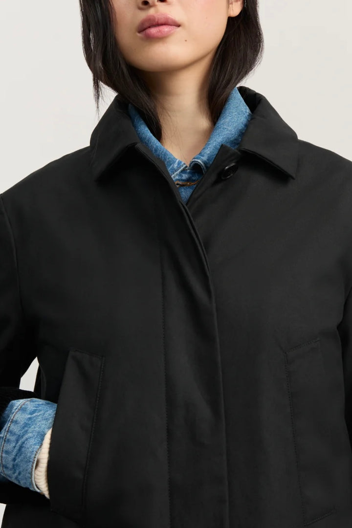 Aiayu - Noor Coat Oilskin Black