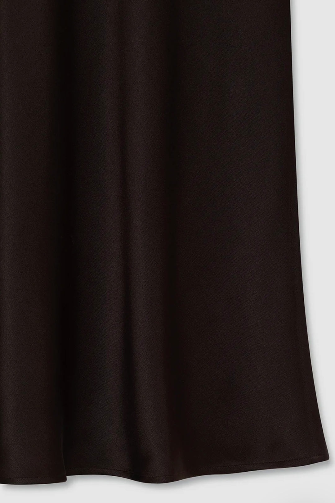 Anine Bing - Bar Silk Skirt deep brown