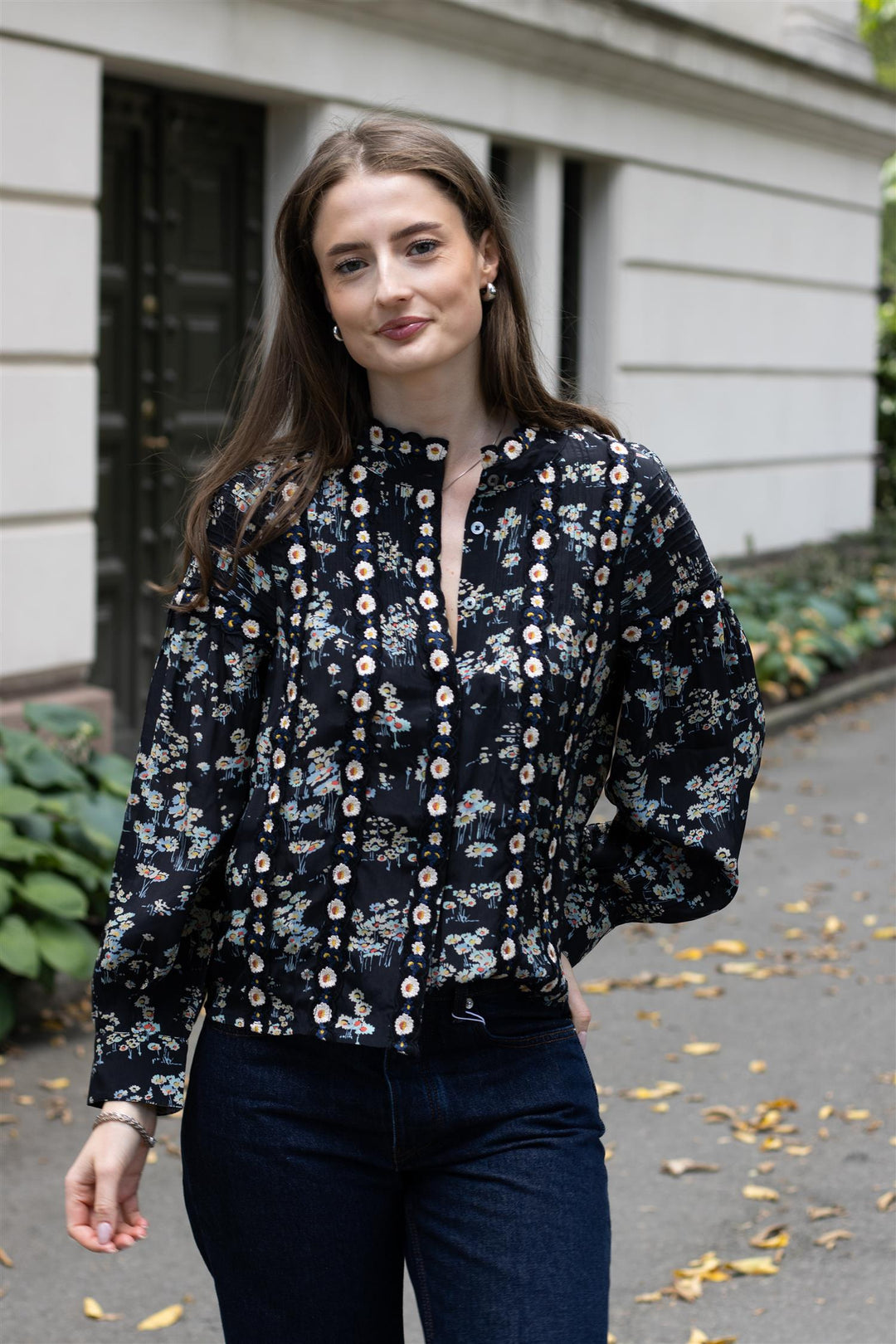 Sea NY - Mona print l/slv top