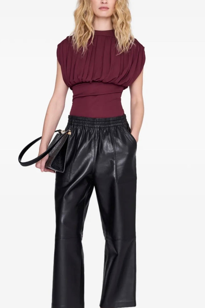 Anine Bing - Fran top burgundy