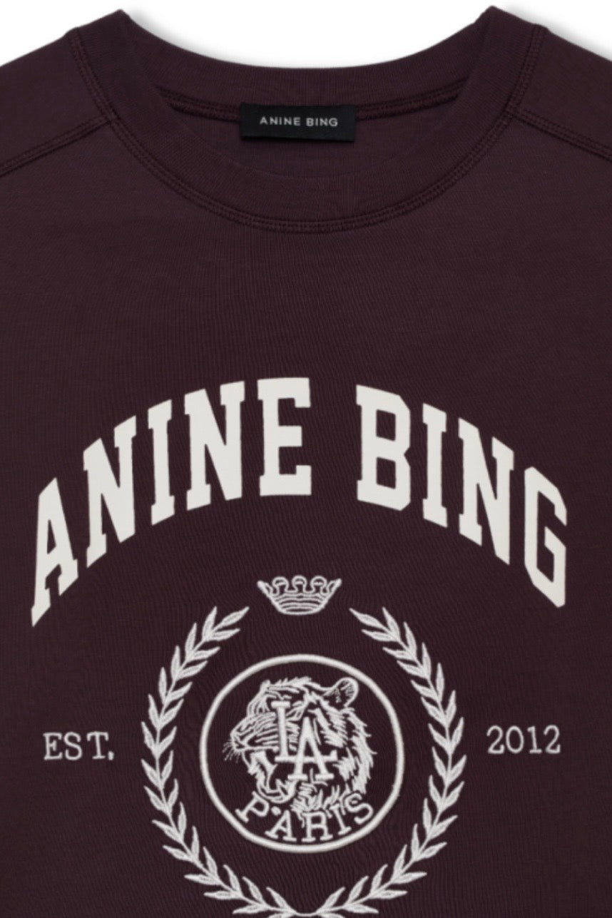 Anine Bing - Jaylin Tee Collegiate fig