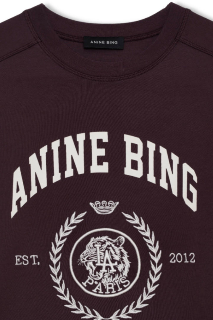 Anine Bing - Jaylin Tee Collegiate fig