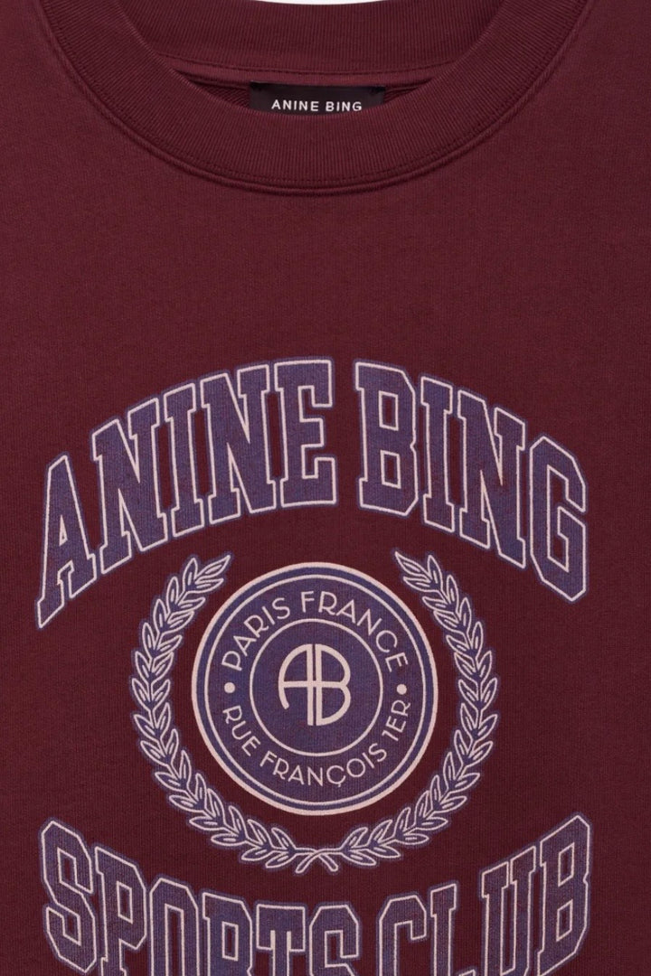 Anine Bing - Miles sweatshirt collegiate burgundy