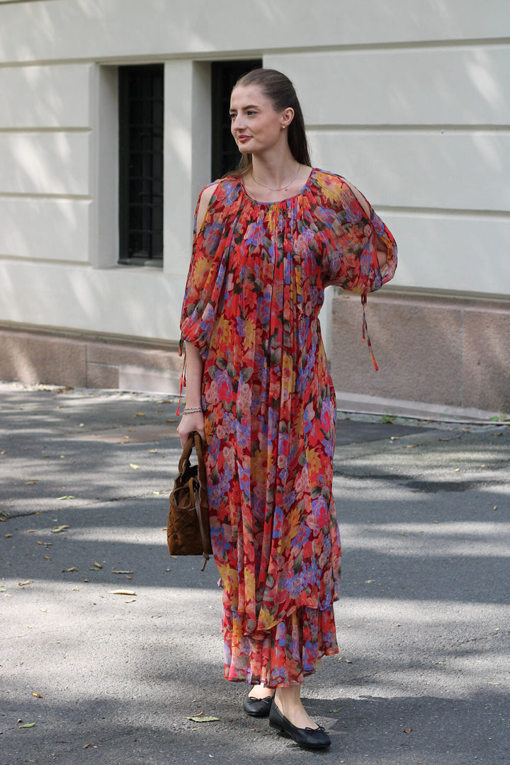 Rixo - Hayden Dress Chelsea Floral Red