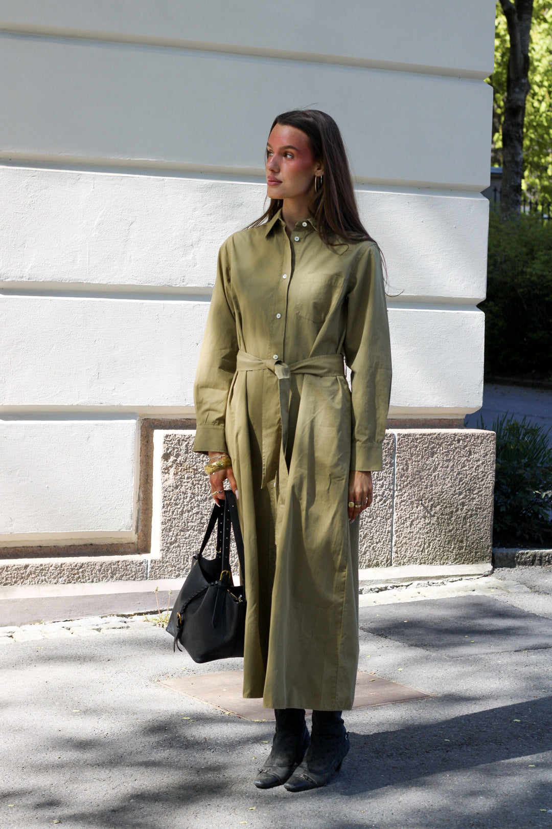 Dagmar - Belted Shirt Dress