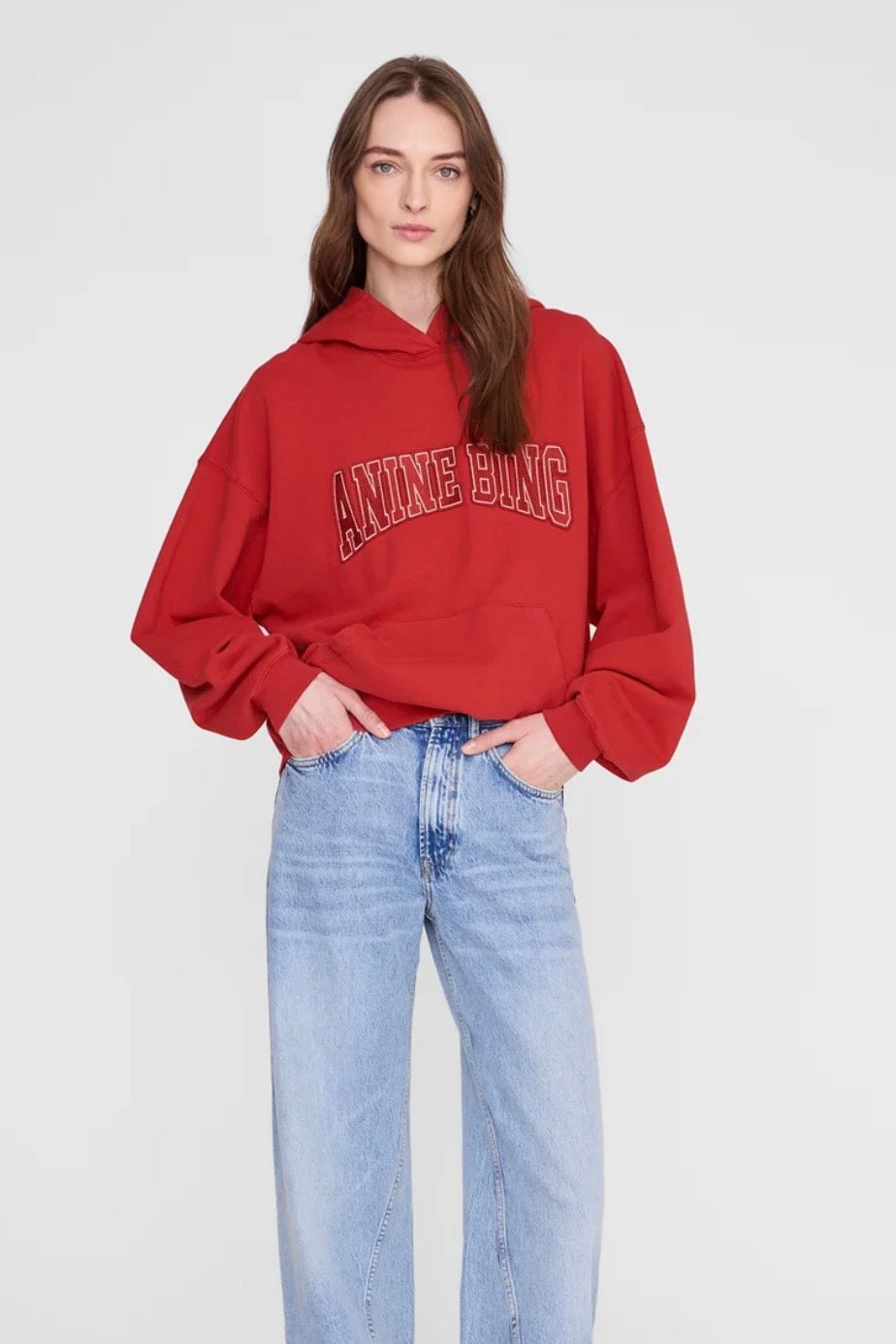 Anine Bing - Harvey Sweatshirt tango red