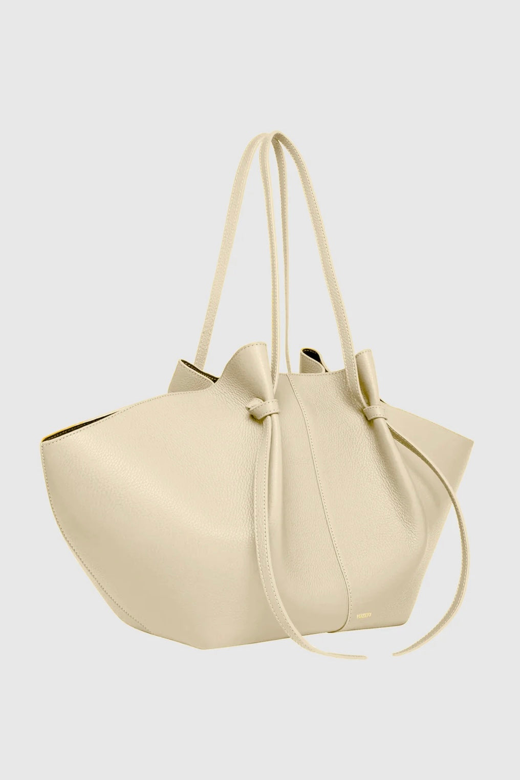 Yuzefi - Large Mochi Angora Pebble Grained Leather