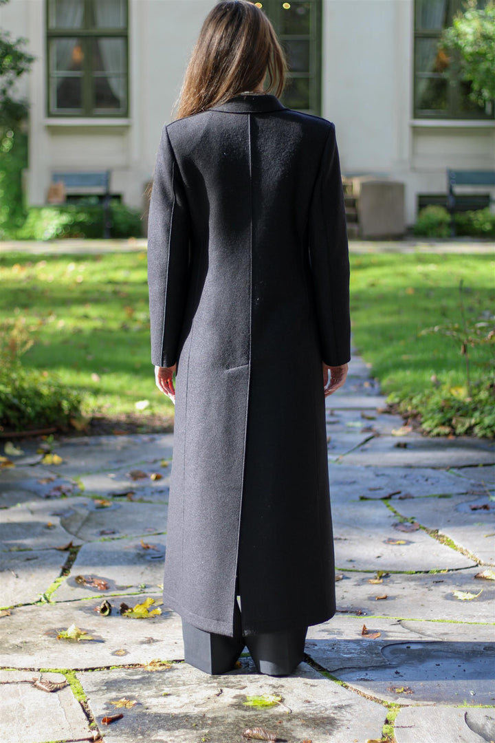 Harris Wharf London - Long double breasted tailored coat