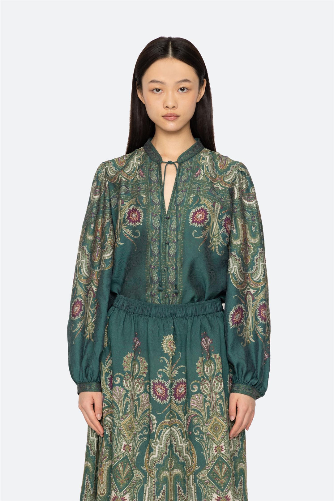 Sea NY - Hyacinth print l/slv top