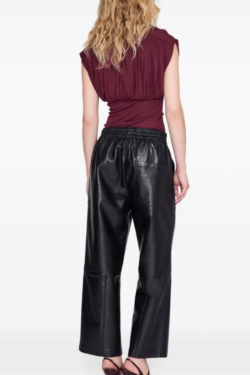 Anine Bing - Fran top burgundy