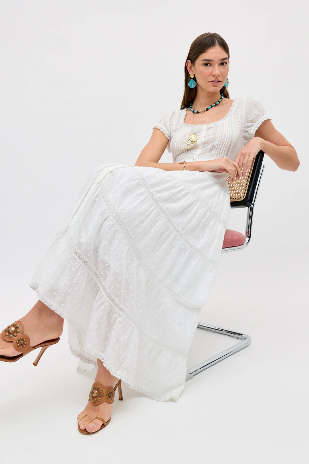 Rixo - Jaclyn Dress Ivory