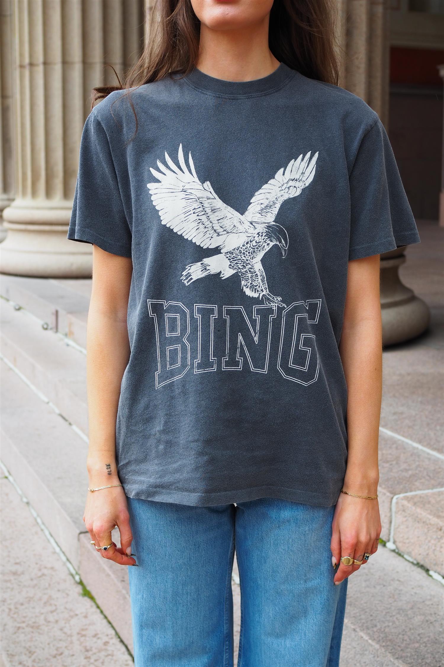 Anine Bing - Lili Tee Retro Eagle – Kiman Woman