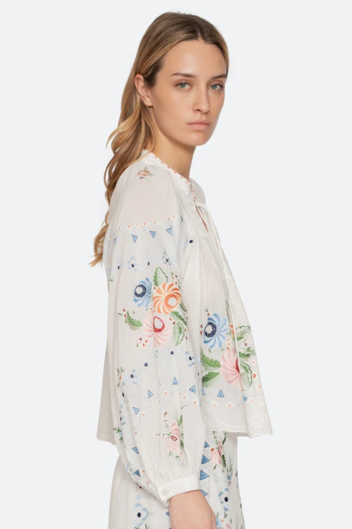 Sea NY - Serafina Emb l/slv blouse