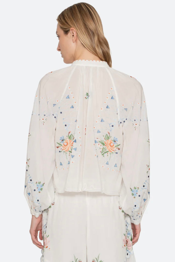Sea NY - Serafina Emb l/slv blouse