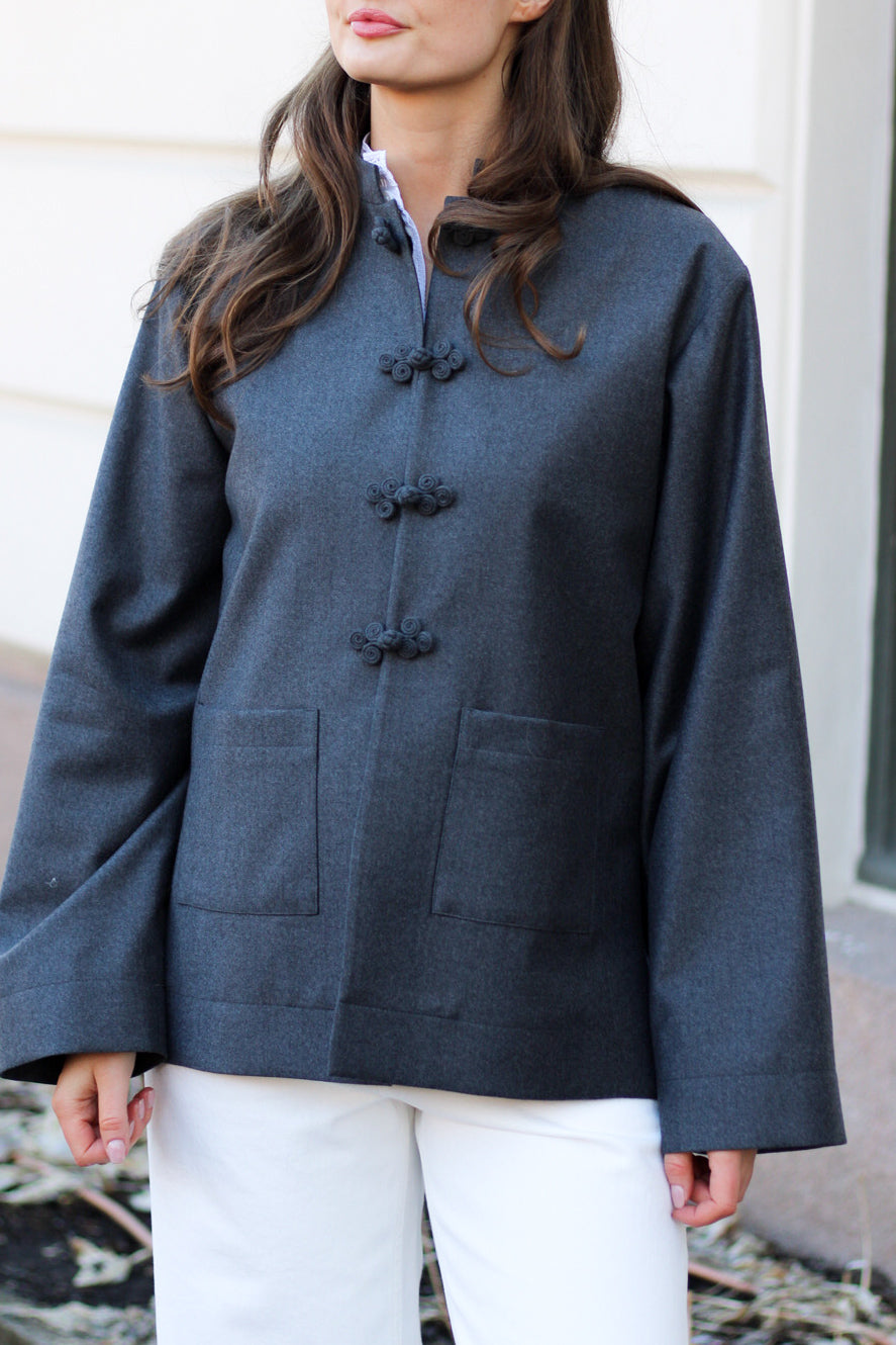 Róhe - Mandarin Wool Jacket