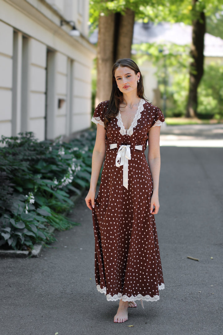 Rixo - Marlice Dress Layla dot brown