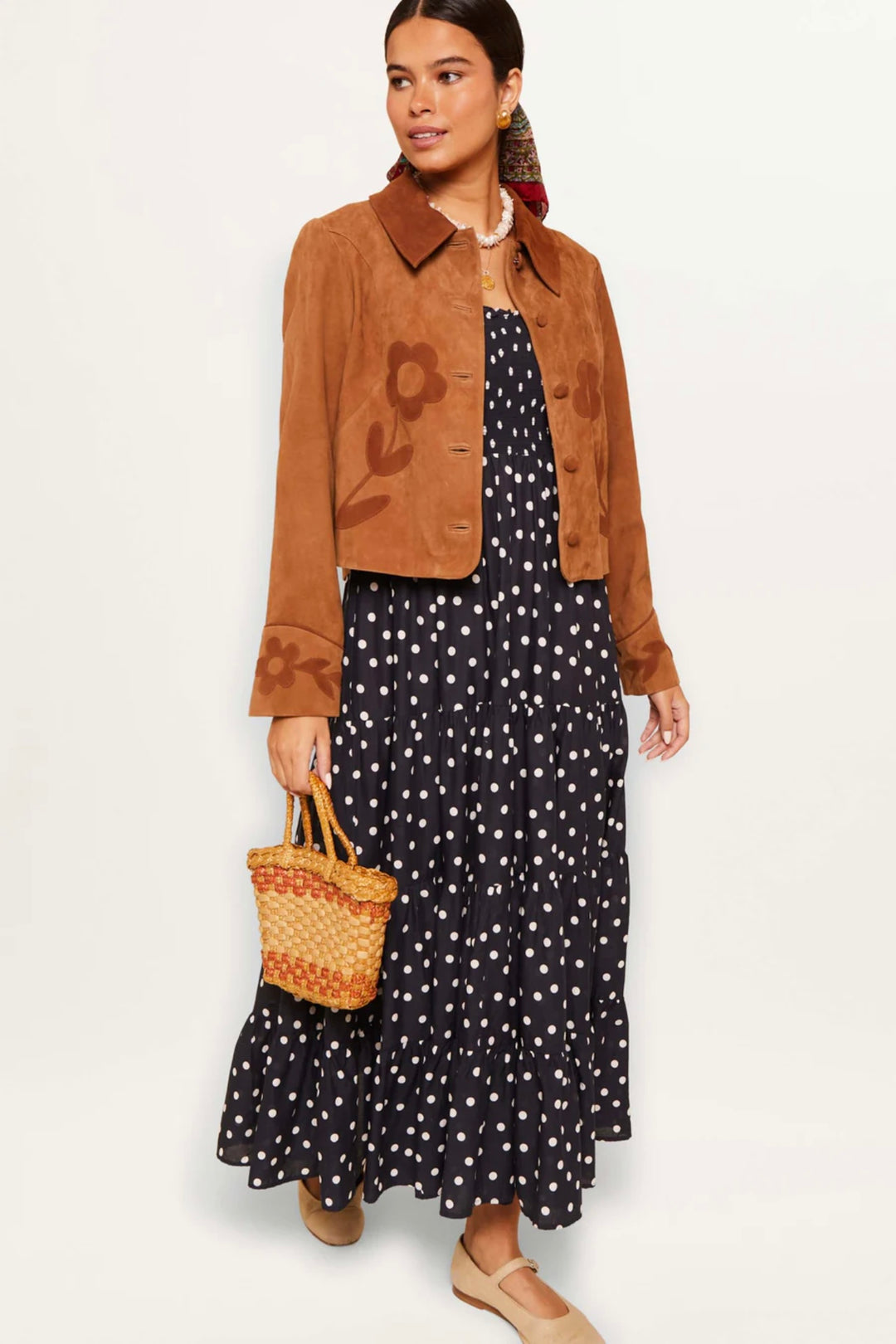 Rixo - Kendall	Dress Bohemia Spot Deep Navy