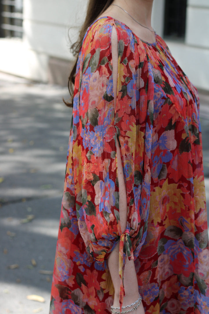 Rixo - Hayden Dress Chelsea Floral Red