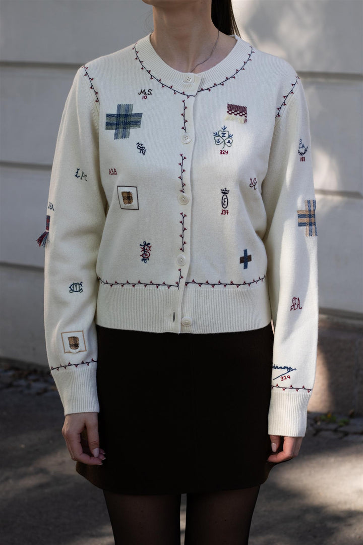 Sea NY - Claira Emb Knit Cardigan