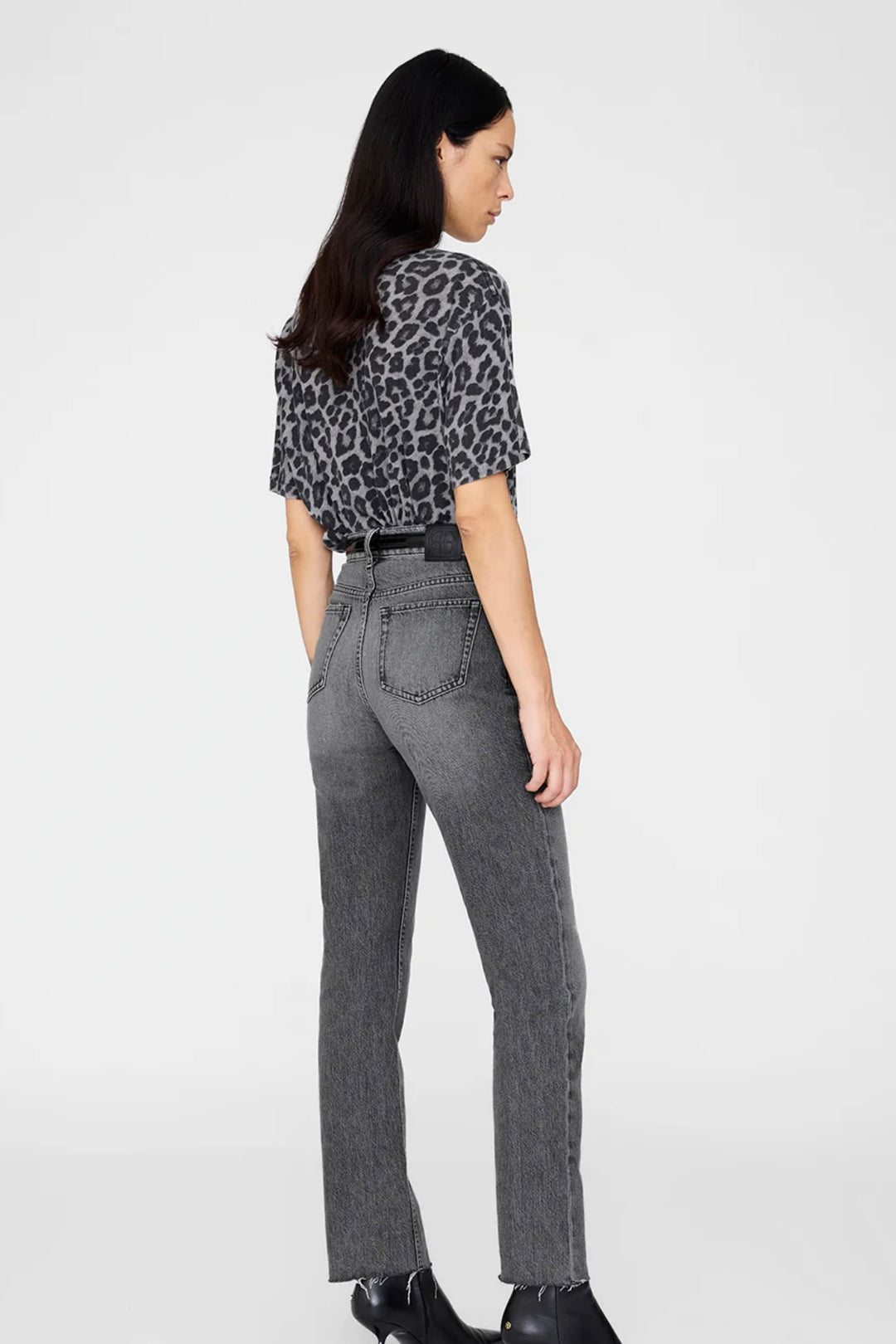Anine Bing - Cohen Tee grey leopard