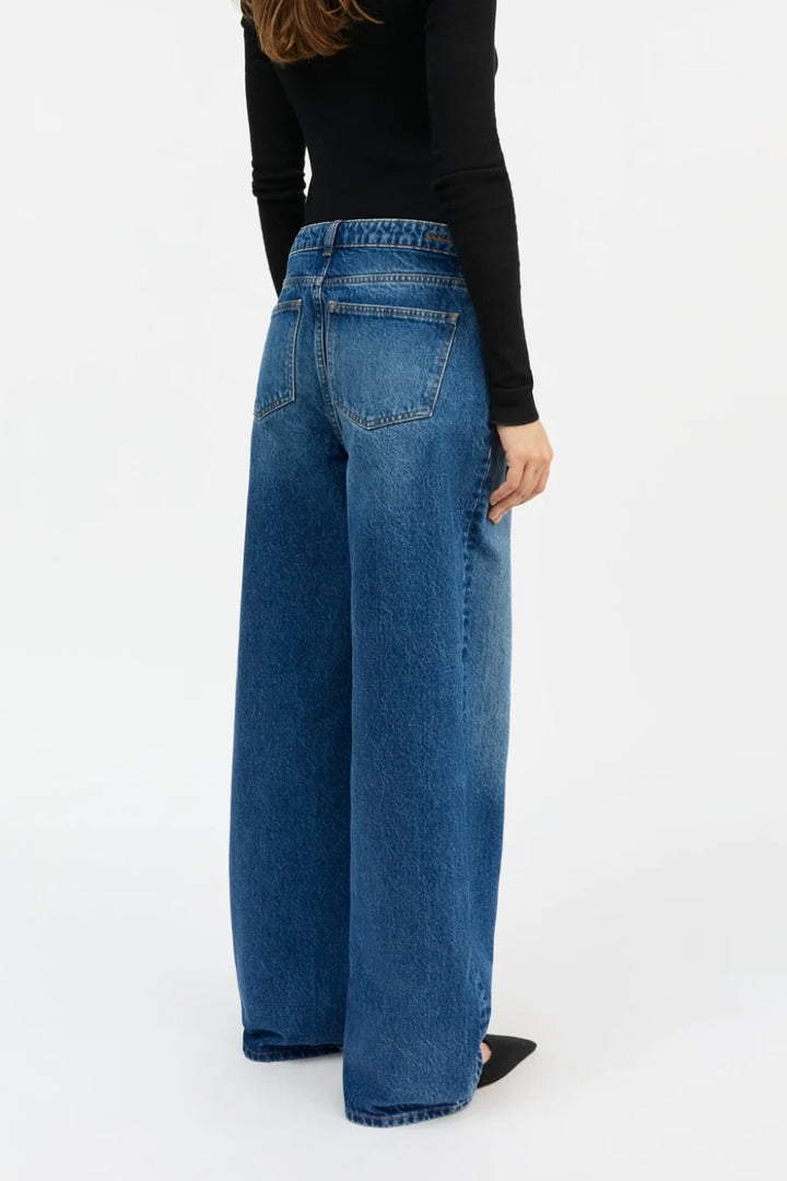 Skall Studio - Willow Wide Jeans vintage washed blue