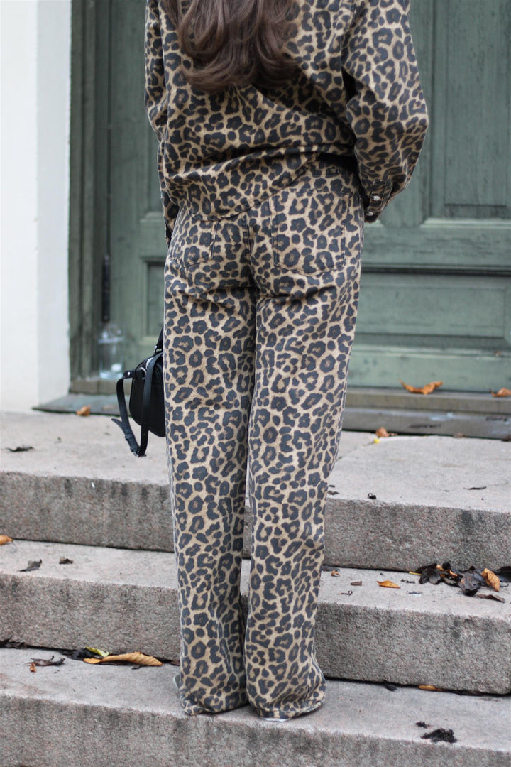 Anine Bing - Hugh Jean black and brown leopard