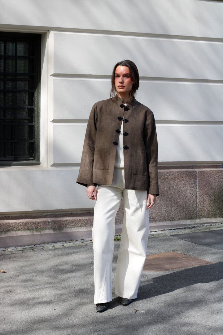 Róhe - Mandarin Linen Jacket