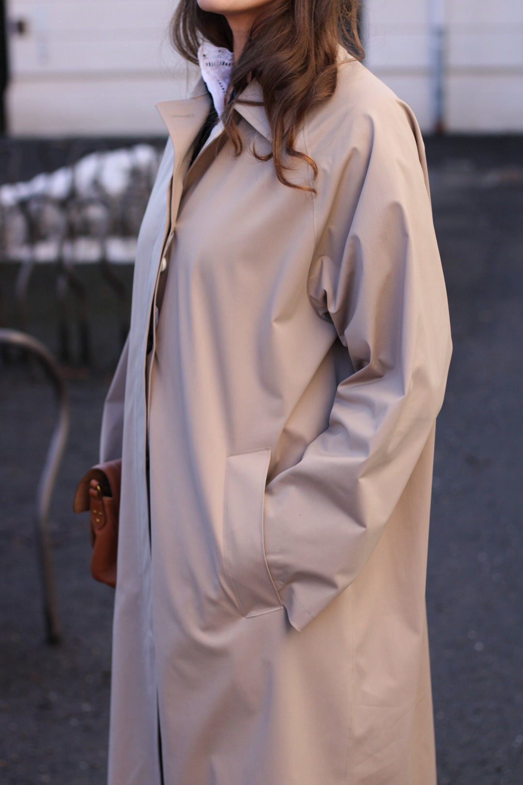 Harris Wharf  - Women balmacaan light technic