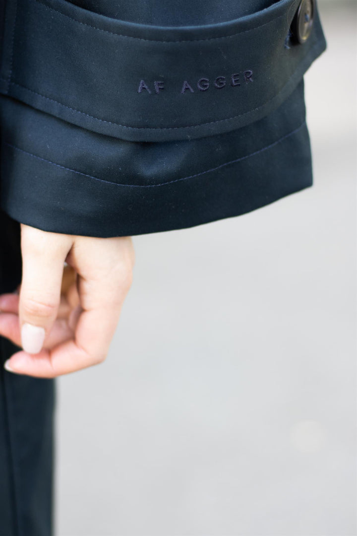 Af Agger - Water Resistant Trench Coat - Navy