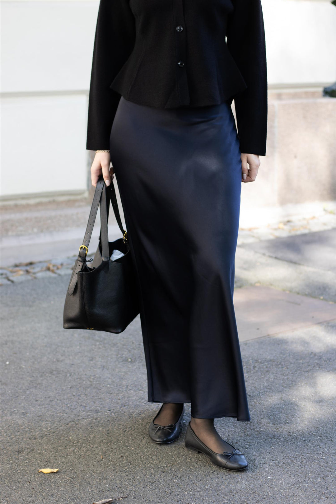 Anine Bing - Bar maxi skirt navy