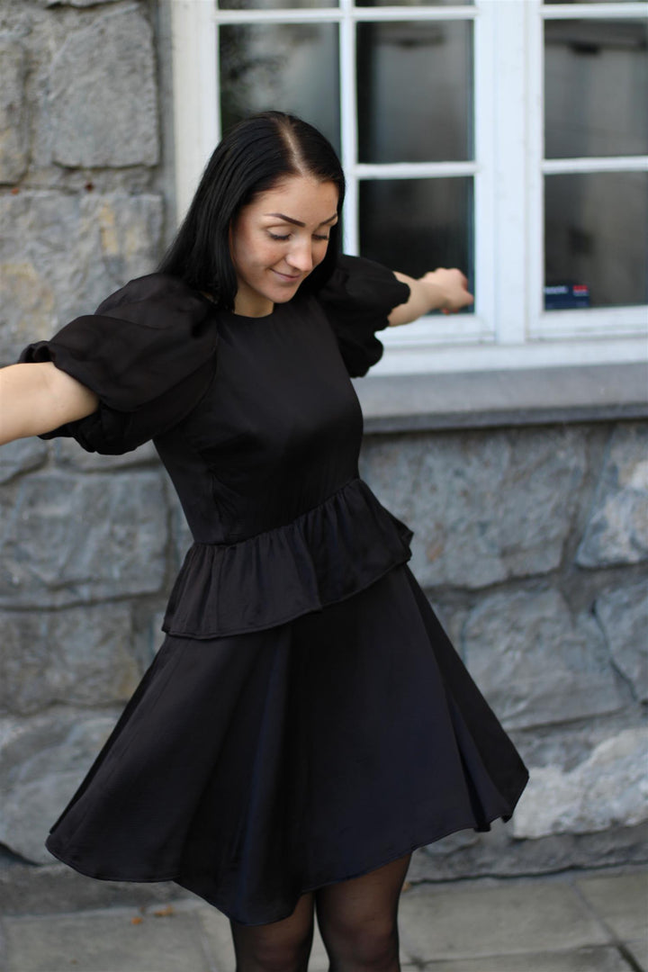 ByTimo - Quilted Satin Flounce Dress