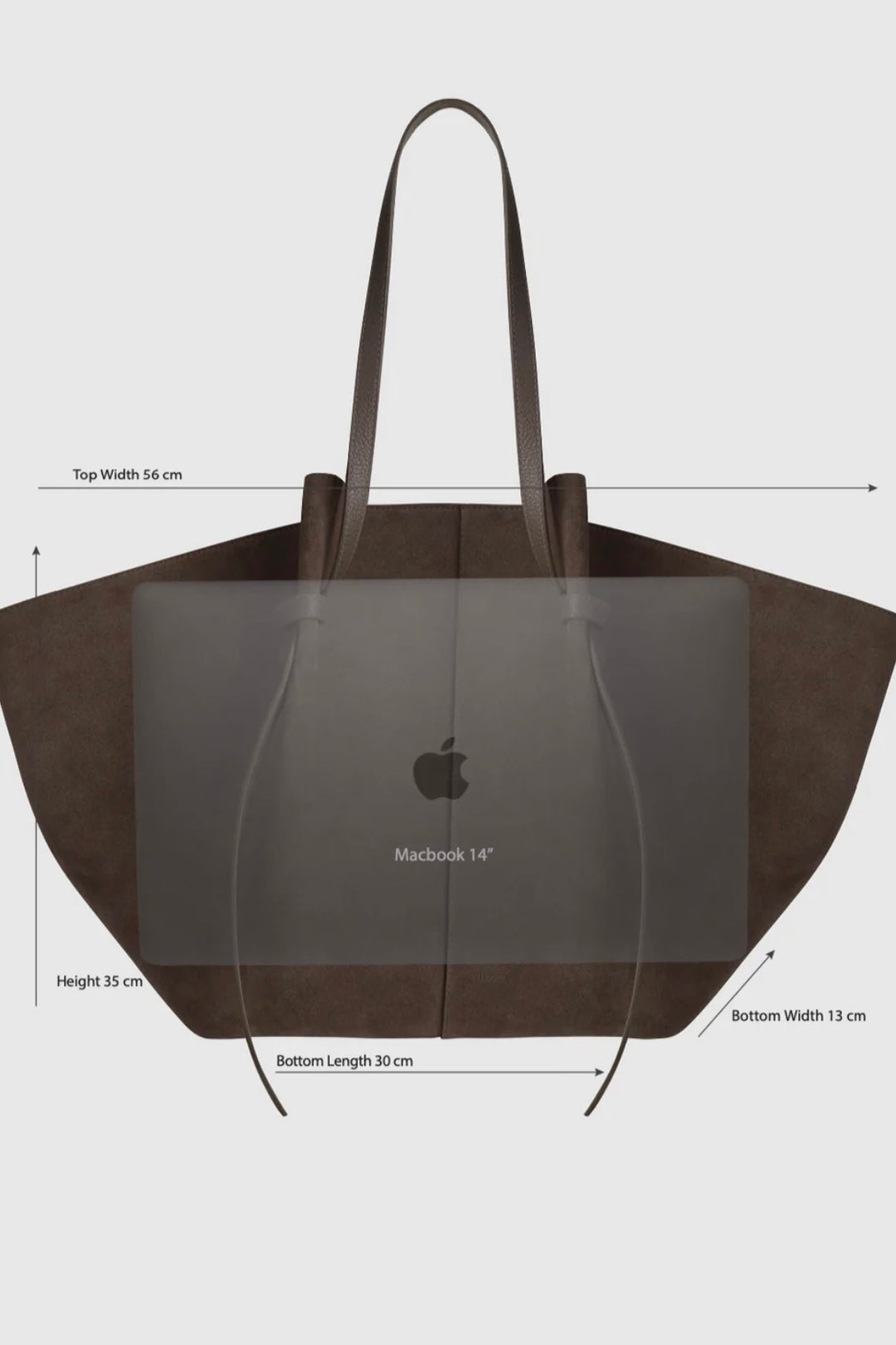 Yuzefi - XL Mochi Espresso Pebble Grained Leather