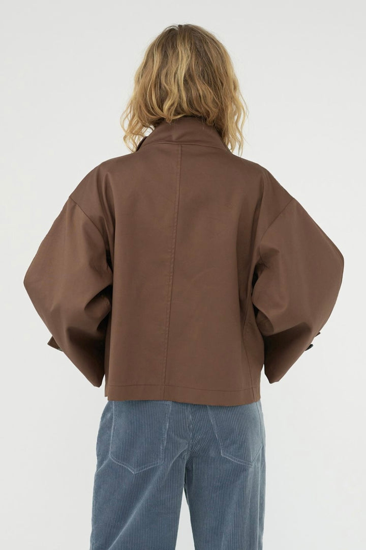 Af Agger - Water Resistant Trench Jacket - Dusty Brown