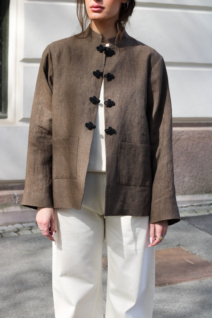 Róhe - Mandarin Linen Jacket