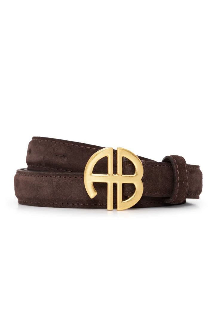 Anine Bing - New Monogram Belt suede