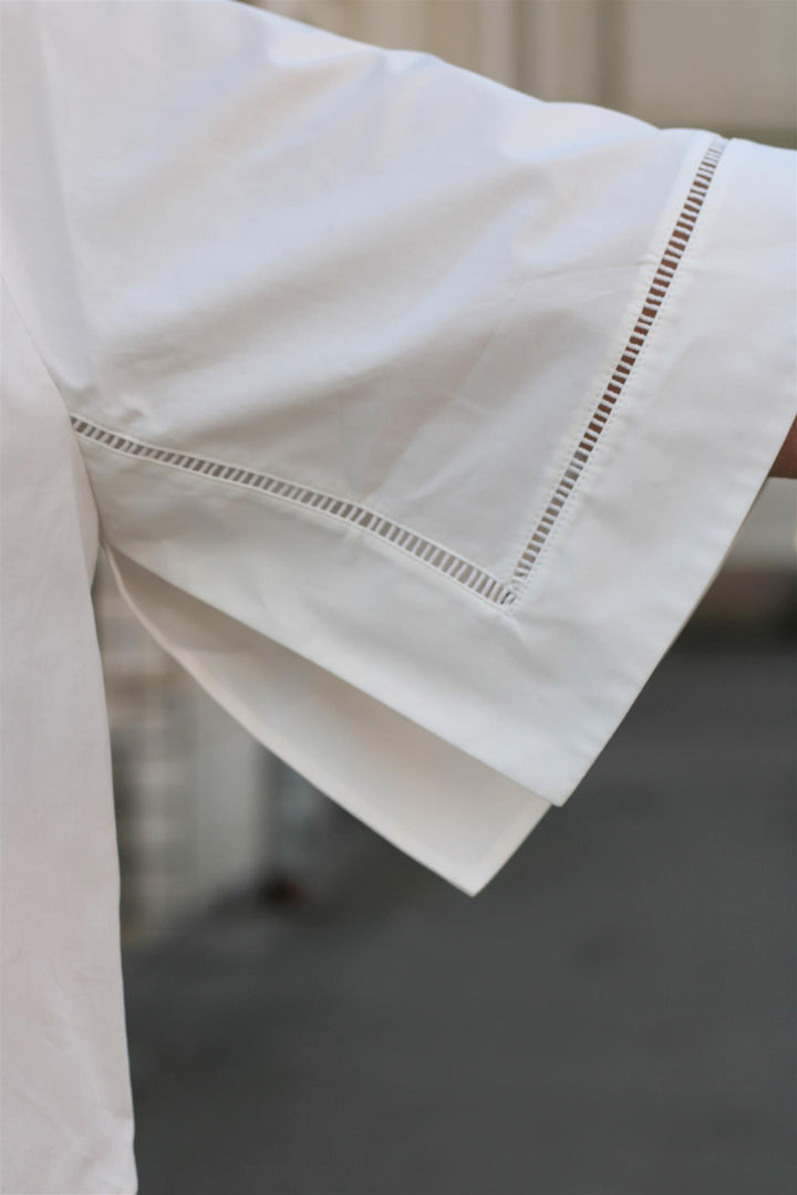 Róhe - Ladder embroidered poplin shirt