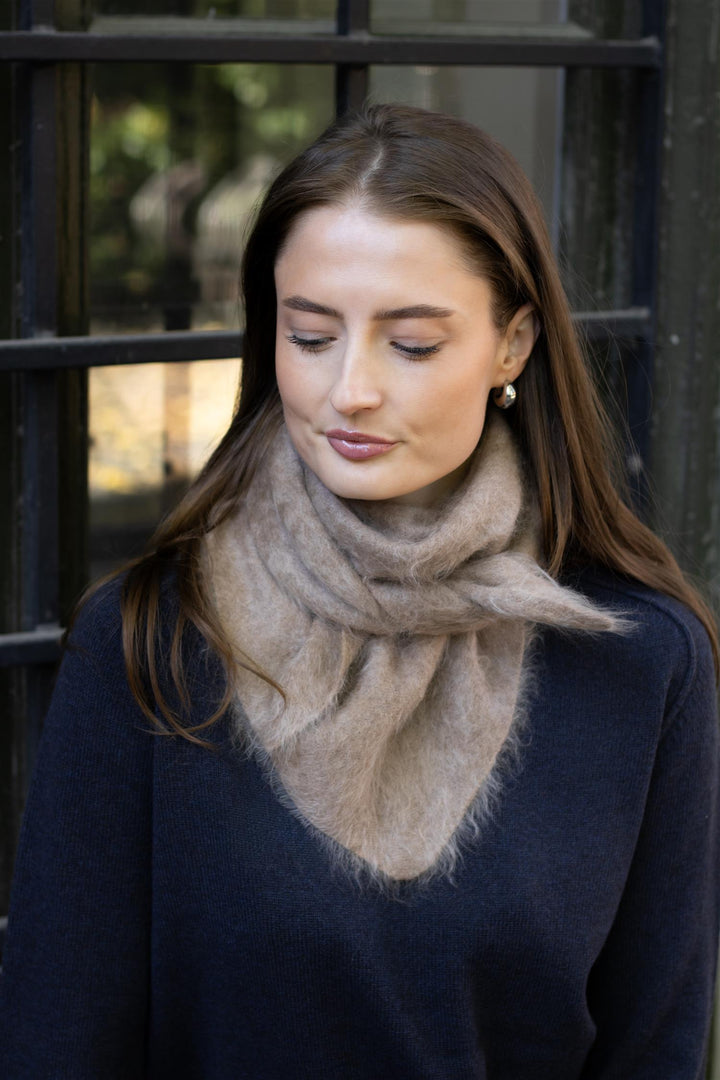 Ermer - Chamonix Scarf Brushed Cashmere Mushroom