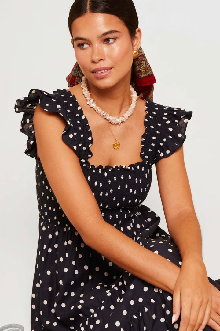 Rixo - Kendall	Dress Bohemia Spot Deep Navy