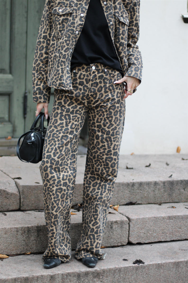 Anine Bing - Hugh Jean black and brown leopard