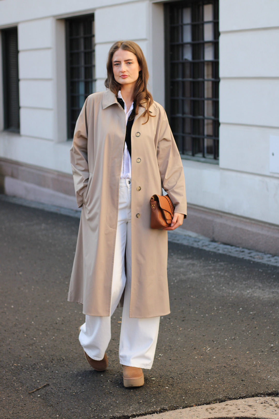 Harris Wharf  - Women balmacaan light technic