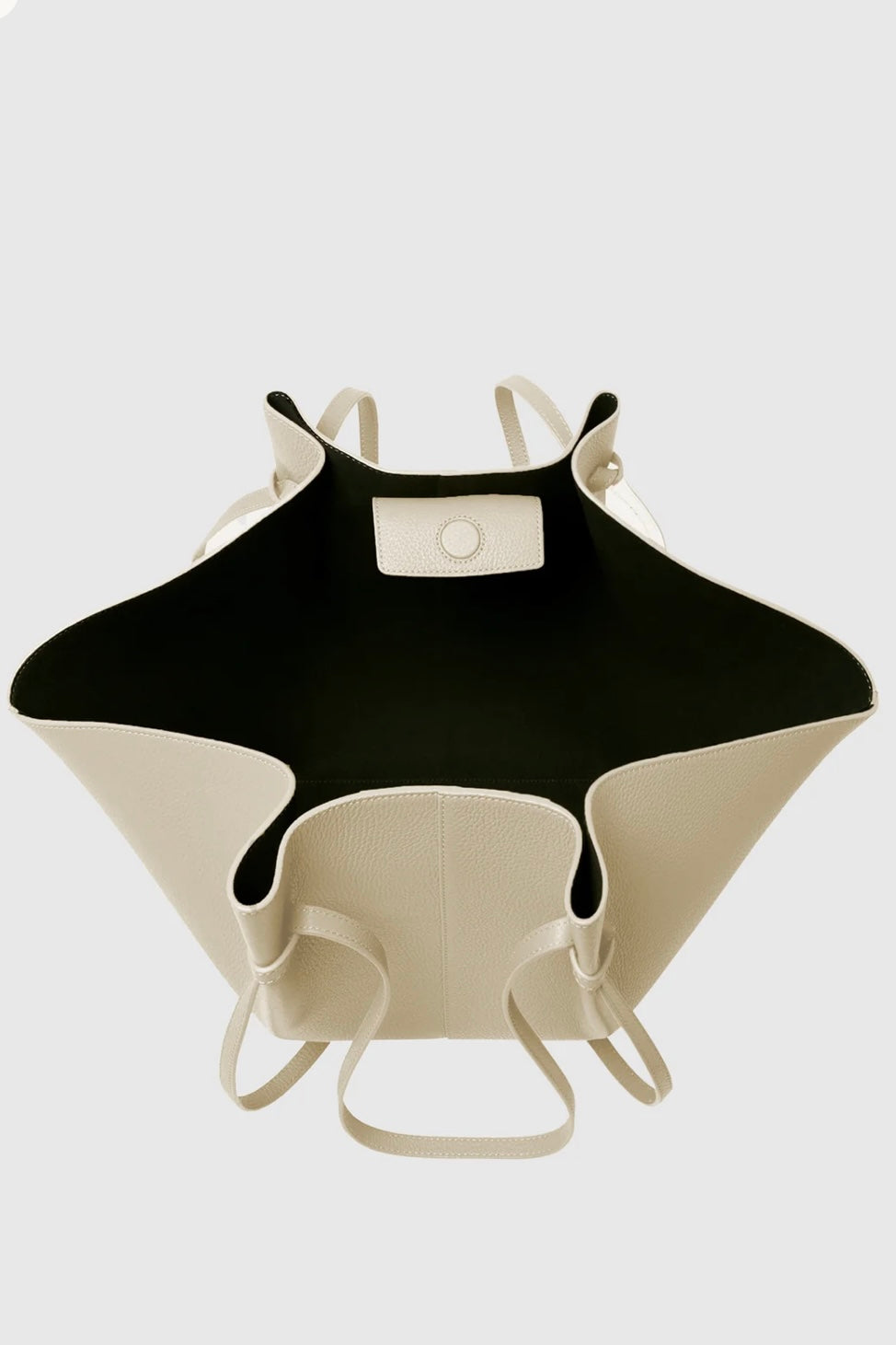 Yuzefi - Large Mochi Angora Pebble Grained Leather