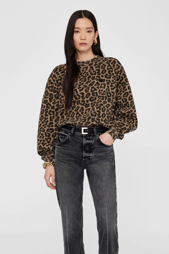 Anine Bing - Miles Sweatshirt black and brown